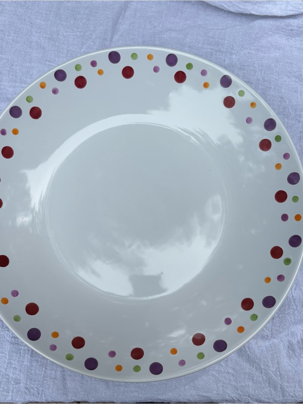 Pampered Chef Simple Additions Polka Dot Pasta Serving Bowl